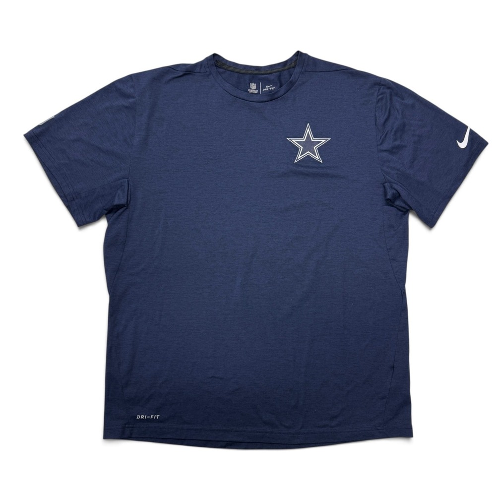 Nike Dallas Cowboys T-Shirt Mens XL NFL Onfield Dri-FIT Navy Blue 836870-419